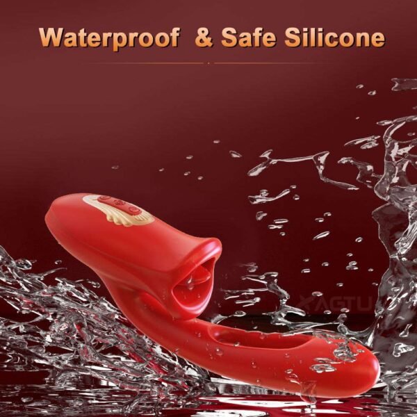 3in1 Vibrators Oral Sex Toy with 10 Kissing and Flapping Patterns - Image 8