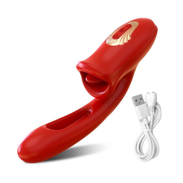 3in1 Vibrators Oral Sex Toy with 10 Kissing and Flapping Patterns - Image 7