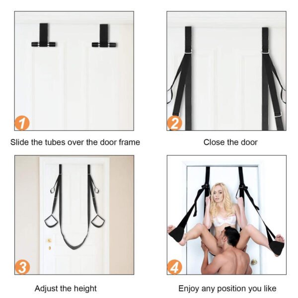 BDSM Sex Swing Hanging Door Handcuffs - Image 2