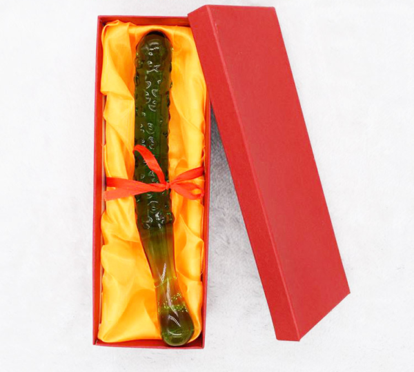 BANANA Glass Dildo For Women Masturbation Sex Toy Vegetable + GIFT BOX - Image 3