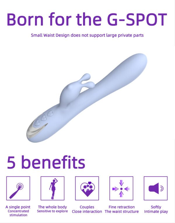 New Wild Rabbit Double Vibration G-point Stimulation Masturbation Device - Image 11