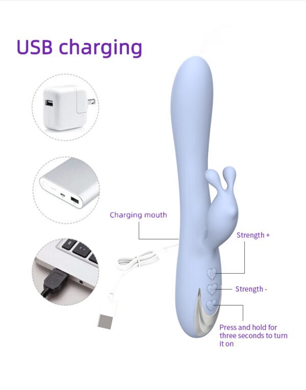 New Wild Rabbit Double Vibration G-point Stimulation Masturbation Device - Image 5