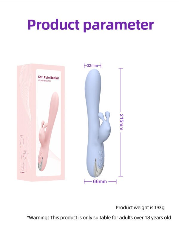 New Wild Rabbit Double Vibration G-point Stimulation Masturbation Device - Image 3