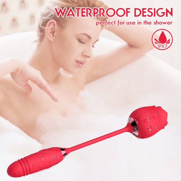 Rose Toy - 2in1 G-spot Vibrator and Rose sucking - Image 12