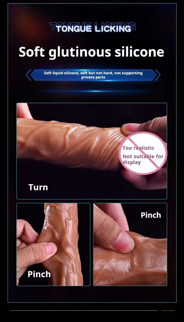 Baseball Suction Telescopic Vibrating Thrusting Realistic Dildo - Image 9