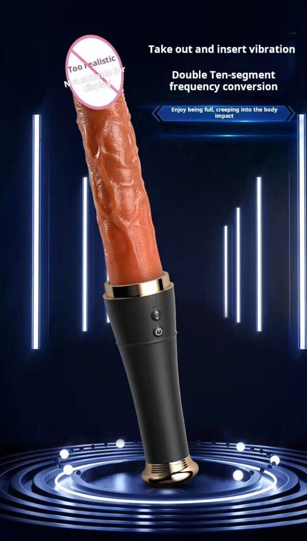 Baseball Suction Telescopic Vibrating Thrusting Realistic Dildo - Image 13