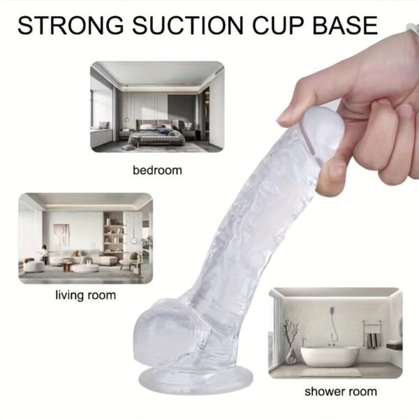 Dildo Dong Realistic BLACK Big Penis Cock XL - Image 2