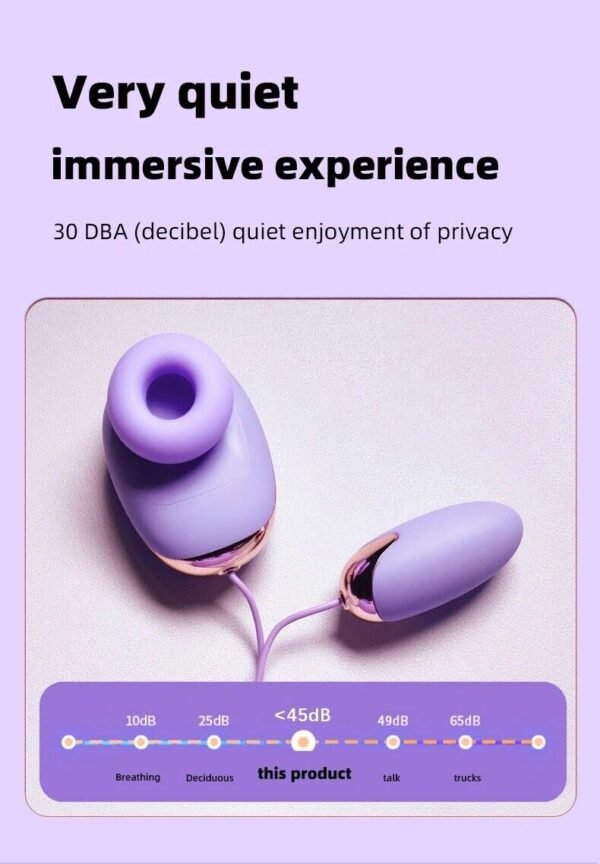 New Dildo Sucking Vibrator 2 IN 1 Sex Toys G Spot Clitoris Vibrator Love Egg - Image 6