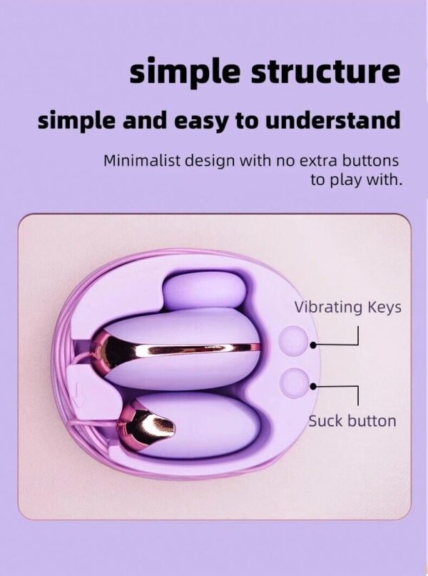 New Dildo Sucking Vibrator 2 IN 1 Sex Toys G Spot Clitoris Vibrator Love Egg - Image 9