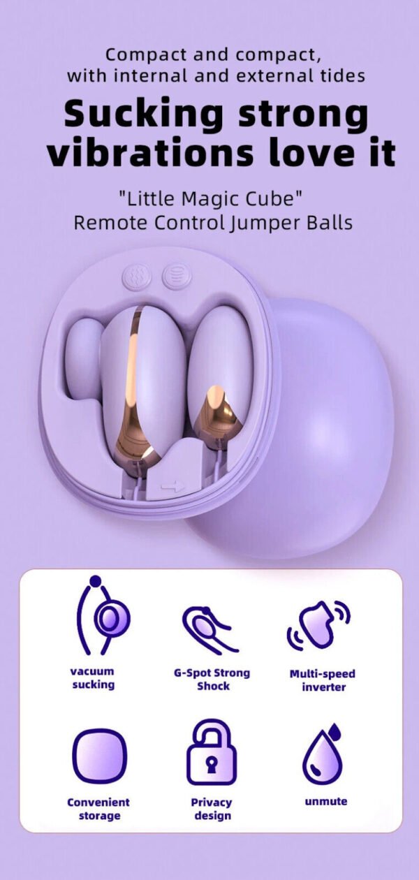 New Dildo Sucking Vibrator 2 IN 1 Sex Toys G Spot Clitoris Vibrator Love Egg - Image 10