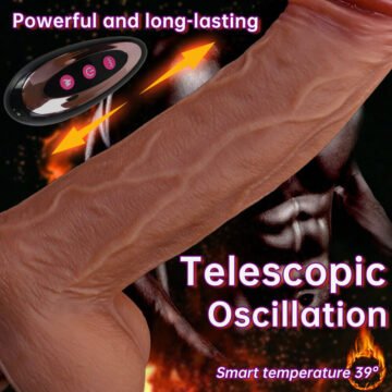 Realistic Dildo Vibrator, 10 Speed Vibration/Heating/Remote Control