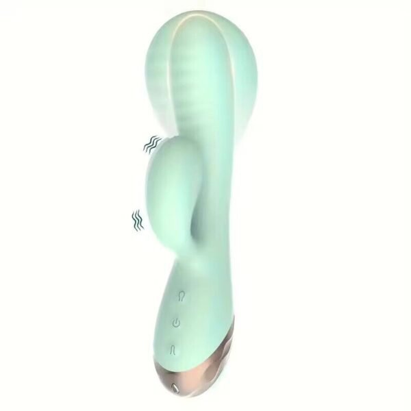 3in1 Soft Silicone G Spot Inflatable  Rabbit Vibrator - Image 3