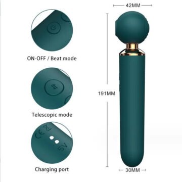 Dildo Vibrator, Telescoping, Sucking, Tapping