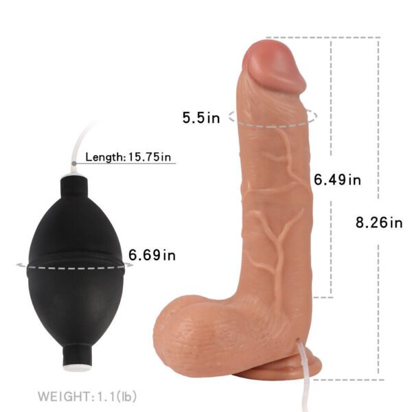 Dildo with suction cup water jet ejaculation - Image 2