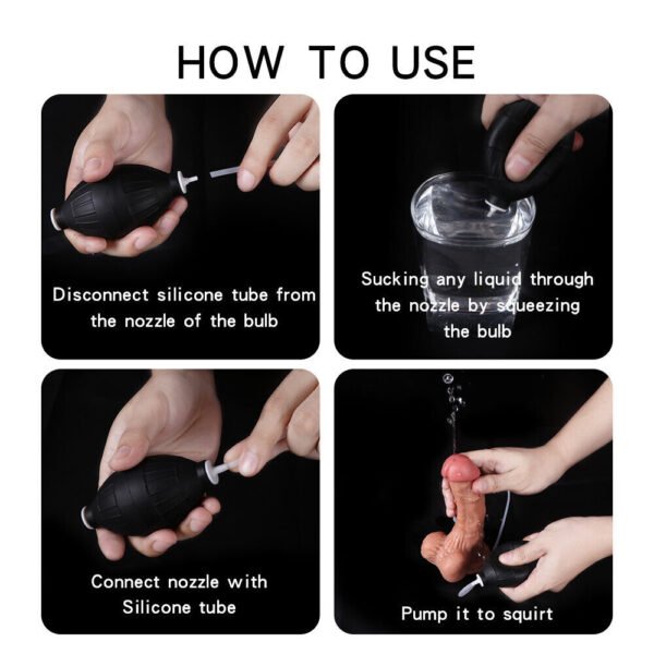 Dildo with suction cup water jet ejaculation - Image 6