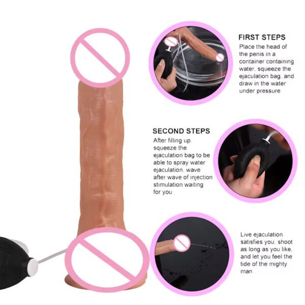 Dildo with suction cup water jet ejaculation - Image 10