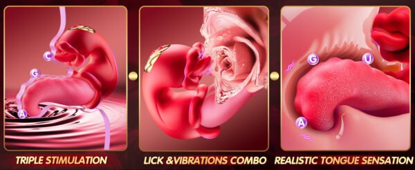 Licking and Vibrating Tongue Teaser for Women