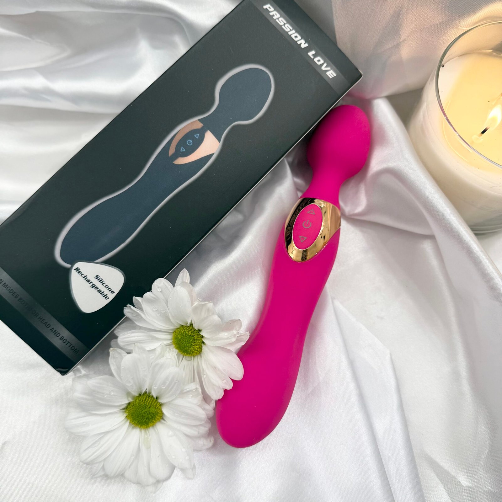 IMG_7547 Passion Love Wand Vibrator – Silicone Rechargeable Massager - Image 2