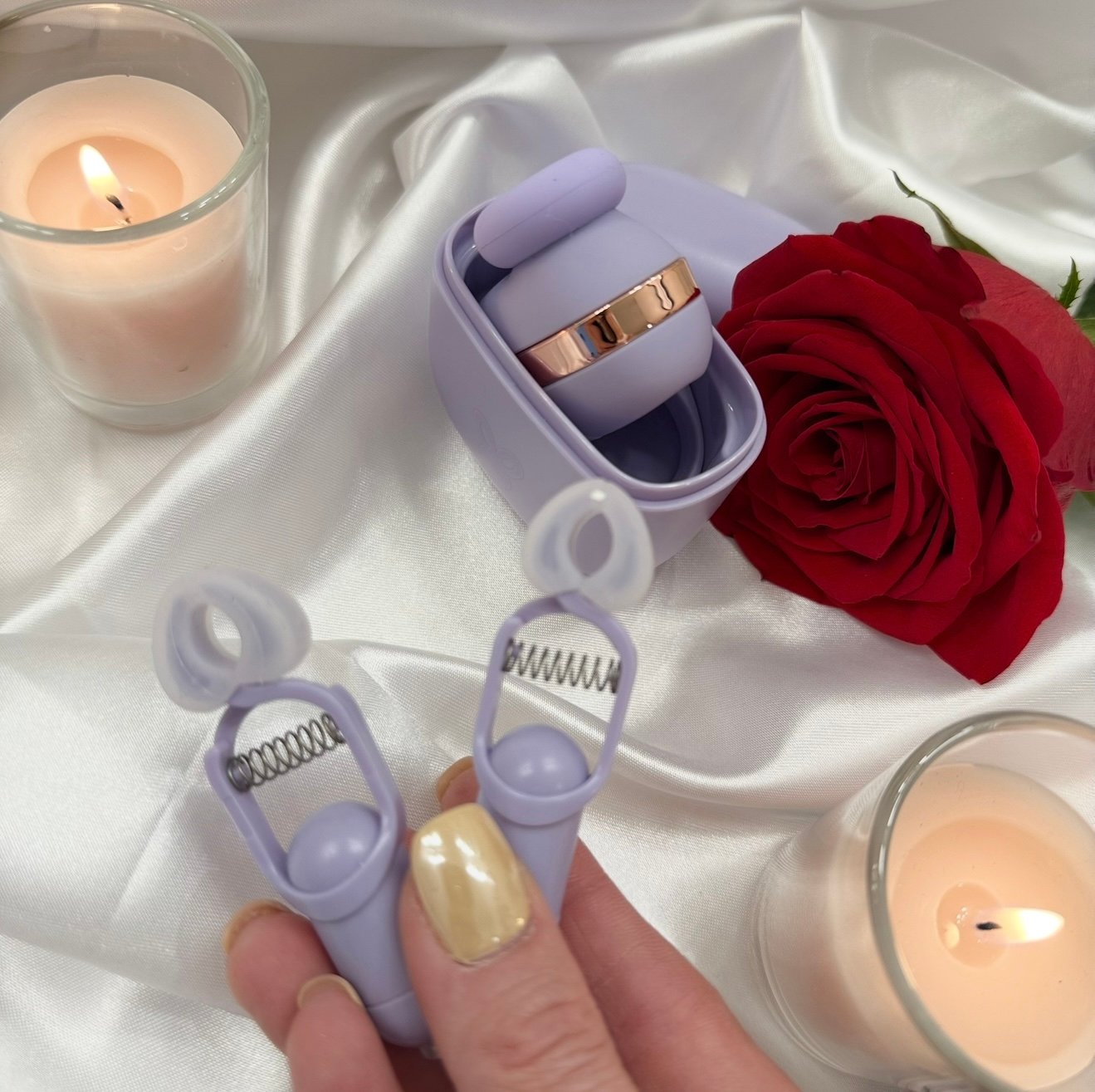 Screenshot Lavender Touch Air Pulse Set - Luxury Suction Stimulator with Attachments